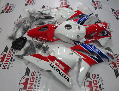 Honda CBR600RR (2009-2012) White, Red & Blue TT Legends Fairings at KingsMotorcycleFairings.com