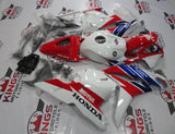 White, Red and Blue TT Legends Fairing Kit for a 2009, 2010, 2011 & 2012 Honda CBR600RR motorcycle