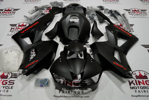 Honda CBR600RR (2013-2021) Matte Black & Red Fairings at KingsMotorcycleFairings.com