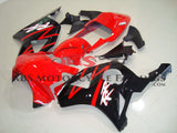 Red, Black and White West Race Fairing Kit for a 2002 and 2003 Honda CBR900RR 954 motorcycle. This fairing kit is specifically designed for the racetrack at KingsMotorcycleFairings.com