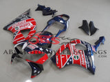 Red, Blue & White Star Fairing Kit for a 2002 and 2003 Honda CBR900RR 954 motorcycle at KingsMotorcycleFairings.com