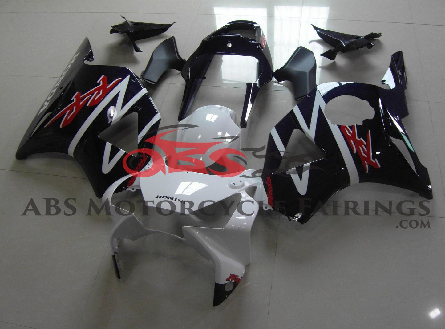 HONDA CBR900RR 954 (2002-2003) Black, White & Red Fairings at KingsMotorcycleFairings.com