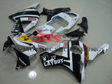 HONDA CBR900RR 954 (2002-2003) White, Black & Yellow Playboy Fairings at KingsMotorcycleFairings.com