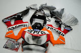 Black, Orange, Red & White Repsol Fairing Kit for a 2000 and 2001 Honda CBR900RR 929 motorcycle at KingsMotorcycleFairings.com