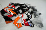 Black, Orange, Red & White Repsol Fairing Kit for a 2000 and 2001 Honda CBR900RR 929 motorcycle at KingsMotorcycleFairings.com