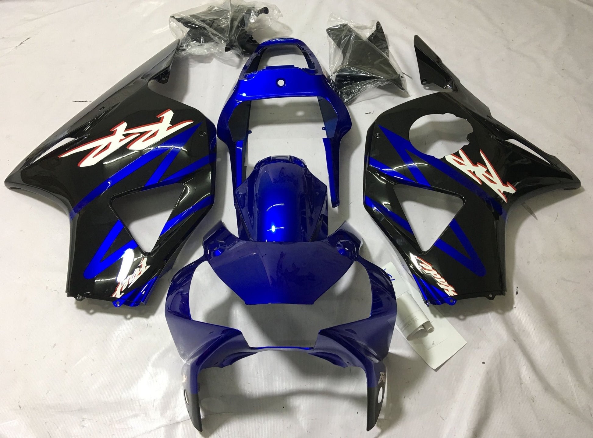 HONDA CBR900RR 954 (2002-2003) Blue, Black, White & Red Fairings at KingsMotorcycleFairings.com