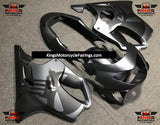 Matte Gray and Matte Black Punisher Skull Fairing Kit for a 1999 & 2000 Honda CBR600F4 motorcycle