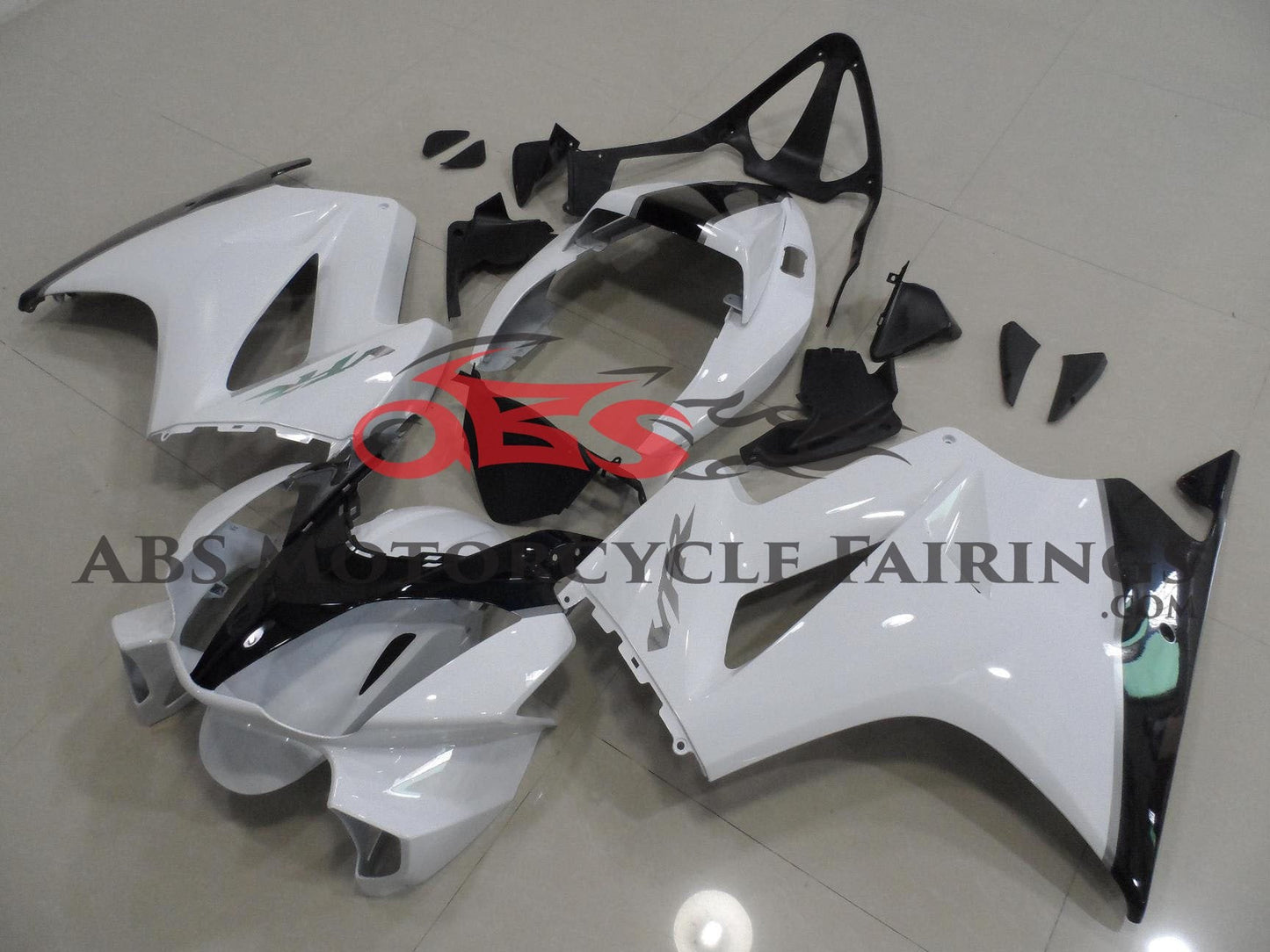 Honda VFR800 Fairing kit (2002-2013) White, Black, Silver at KingsMotorcycleFairings.com