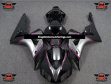 Honda CBR1000RR Fairings (2006-2007) Black, Silver, Pink Pinstripe at KingsMotorcycleFairings.com