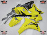 Honda CBR1000RR Fairings (2008-2011) Yellow, Black from KingsMotorcycleFairings.com