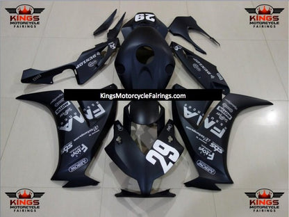 Honda CBR1000RR Fairings (2012-2016) Matte Black FMA from KingsMotorcycleFairings.com