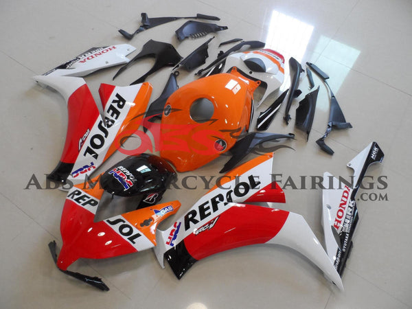 Honda CBR1000RR Fairings (2012-2016) Orange, White, Red Repsol at KingsMotorcycleFairings.com