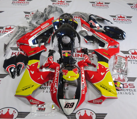 Honda CBR1000RR Fairings (2017-2025) Red, Yellow, White, Black RedBull Hayden at KingsMotorcycleFairings.com