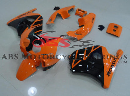 Honda CBR250 MC22 Fairings (1990-1998) Orange, Black at KingsMotorcycleFairings.com