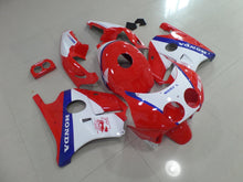 Honda CBR250 MC22 Fairings (1990-1998) Red, White, Blue by KingsMotorcycleFairings.com