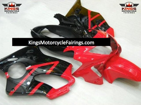 Honda CBR600F4 Fairings (1999-2000) Red, Black at KingsMotorcycleFairings.com