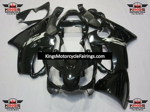 Honda CBR600F4i Fairings (2001-2003) Black, Silver at KingsMotorcycleFairings.com