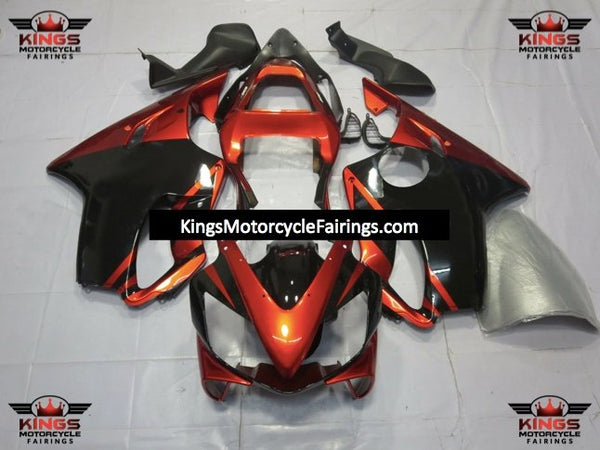 Honda CBR600F4i Fairings (2001-2003) Orange, Black at KingsMotorcycleFairings.com