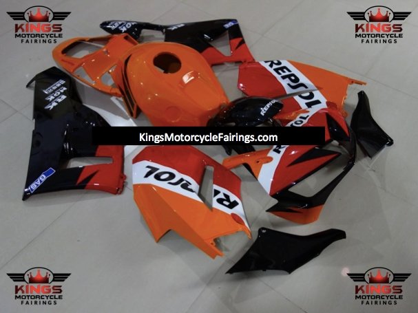 Honda CBR600RR Fairing Kit (2013-2023) Orange, Red, White, Black Repsol at KingsMotorcycleFairings.com