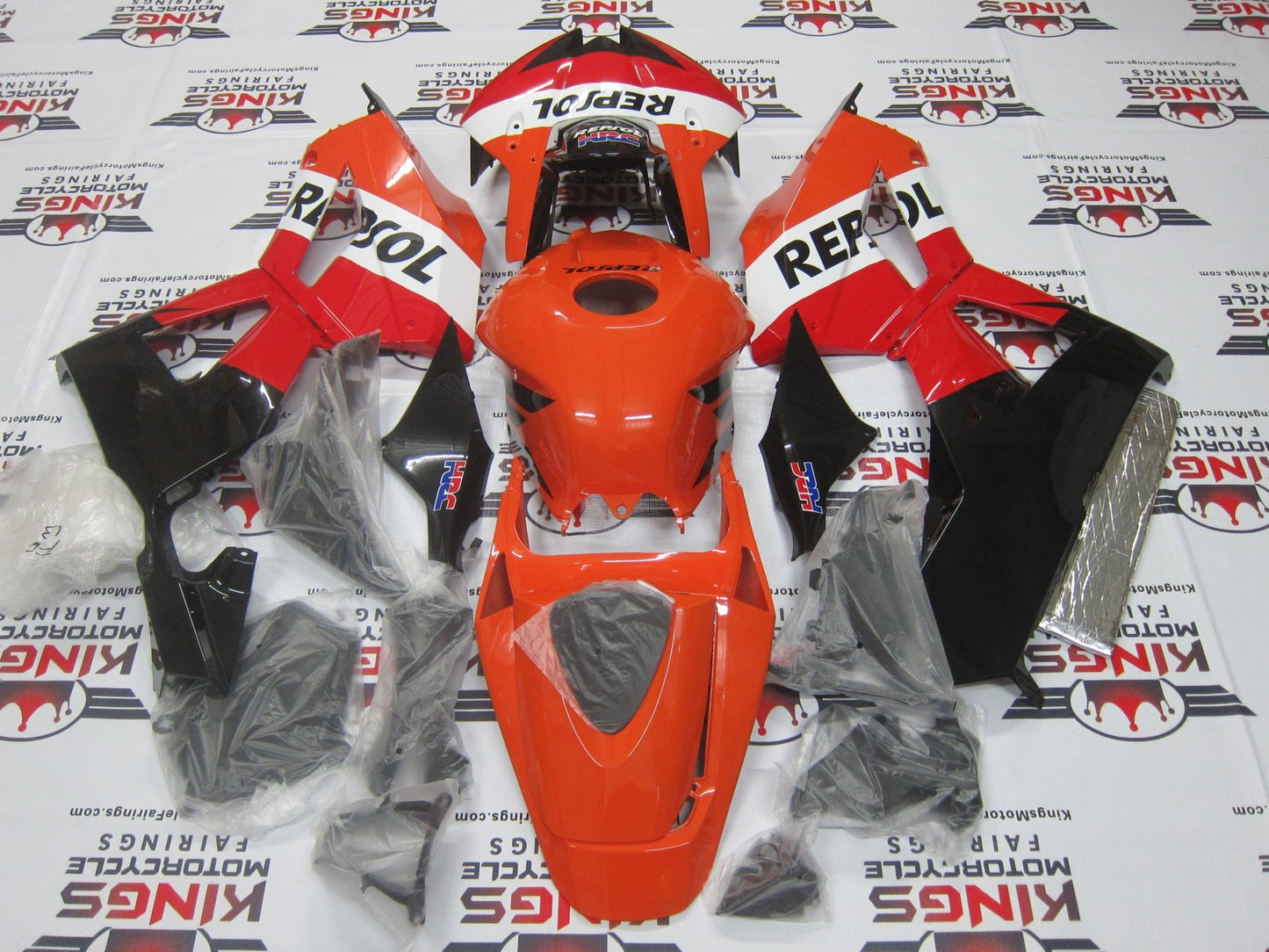 Honda CBR600RR Fairing Kit (2013-2023) Red, Orange, White, Black HRC Repsol at KingsMotorcycleFairings.com