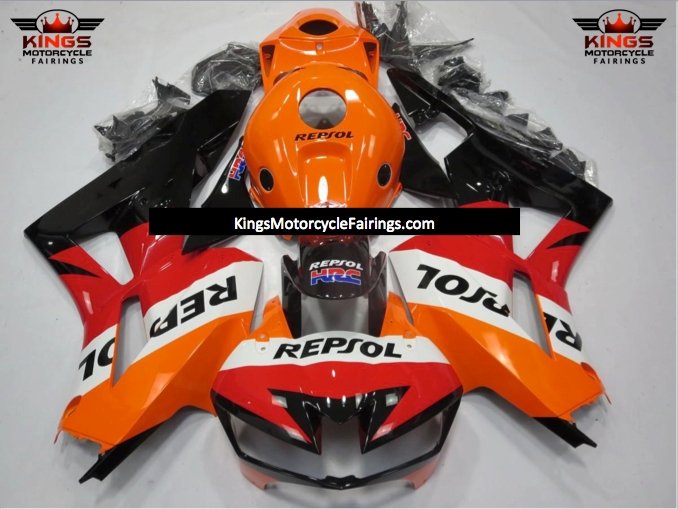 Honda CBR600RR Fairing Parts (2013-2023) Red, Orange, White, Black HRC Repsol at KingsMotorcycleFairings.com