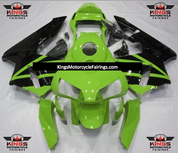 Honda CBR600RR Fairings (2003-2004) Lime Green, Black at KingsMotorcycleFairings.com
