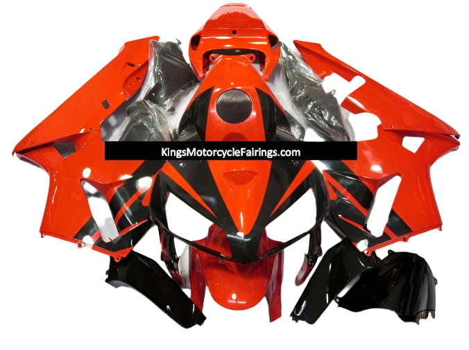 Honda CBR600RR Fairings (2005-2006) Black, Red at KingsMotorcycleFairings.com