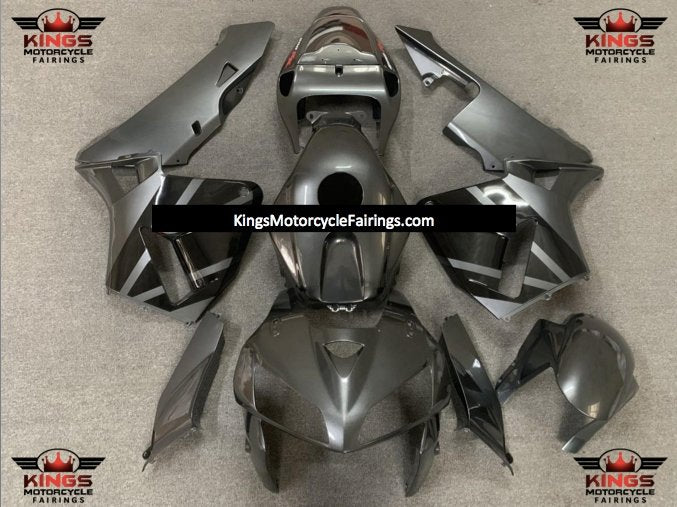 Honda CBR600RR Fairings (2005-2006) Dark Silver, Black at KingsMotorcycleFairings.com