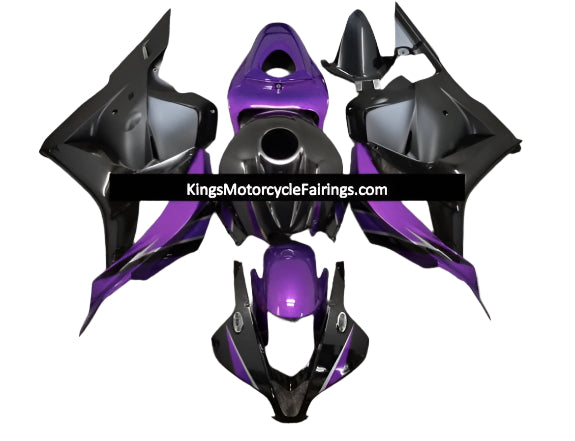 Honda CBR600RR Fairings (2009-2012) Black, Purple, Matte Black at KingsMotorcycleFairings.com