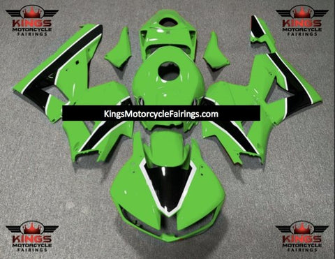 Honda CBR600RR Fairings (2013-2023) Green, Black, White at KingsMotorcycleFairings.com