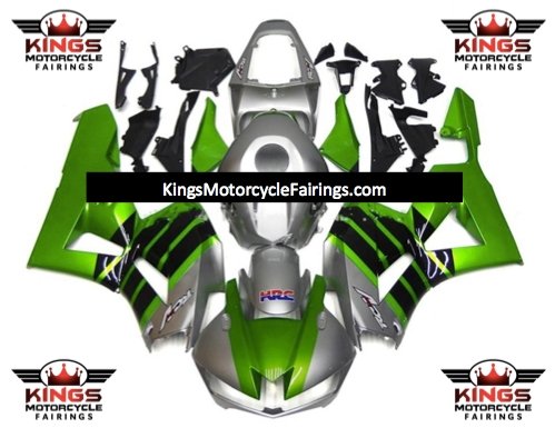 Honda CBR600RR Fairings (2013-2023) Green, Silver, Black at KingsMotorcycleFairings.com