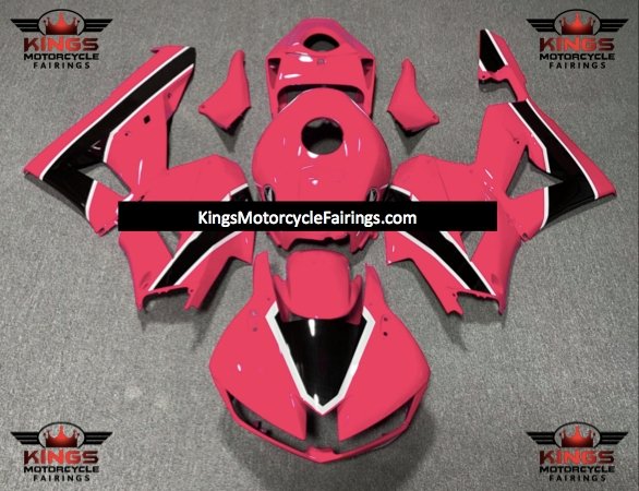 Honda CBR600RR Fairings (2013-2023) Pink, Black, White at KingsMotorcycleFairings.com