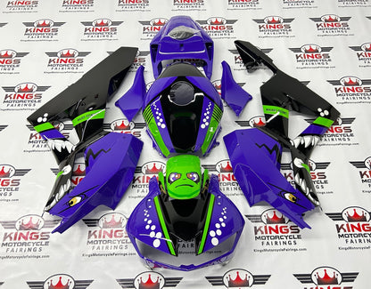 Honda CBR600RR Fairings (2013-2023) Purple, Black, Green Creature at KingsMotorcycleFairings.com