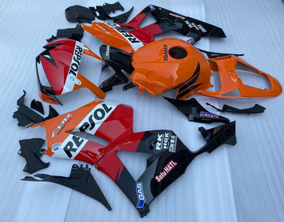 Honda CBR600RR Fairings (2013-2023) Red, Orange, White, Black Repsol at KingsMotorcycleFairings.com