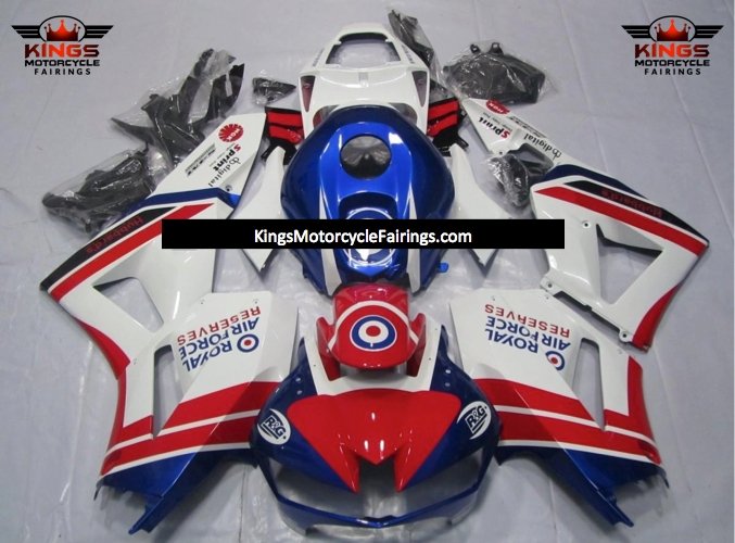 Honda CBR600RR Fairings (2013-2023) Red, White, Blue Royal Air Force at KingsMotorcycleFairings.com