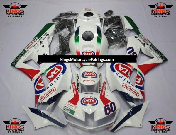 Honda CBR600RR Fairings (2013-2023) White Pata at KingsMotorcycleFairings.com