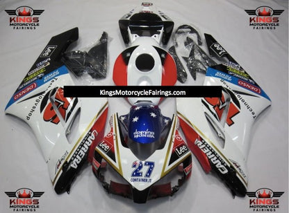 Honda CBR 1000RR Fairings(2004-2005) White, Black, Red Carrera at KingsMotorcycleFairings.com