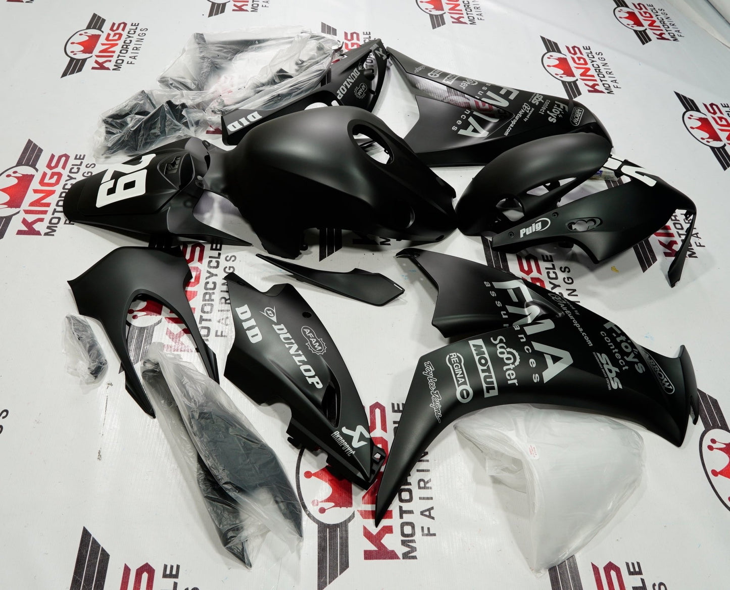 Honda CBR 1000RR Fairings (2012-2016) Matte Black FMA at KingsMotorcycleFairings.com