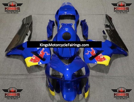 Honda CBR 600RR Fairings (2003-2004) Blue RedBull at KingsMotorcycleFairings.com