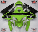Honda CBR 600RR Fairings (2003-2004) Lime Green, Black at KingsMotorcycleFairings.com
