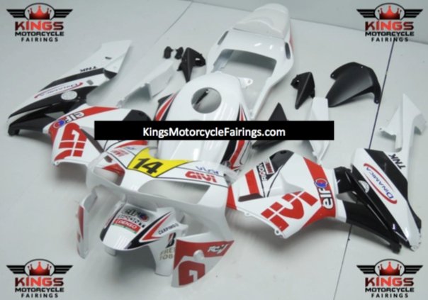 Honda CBR 600RR Fairings (2003-2004) White, Red, Black, Yellow ELF at KingsMotorcycleFairings.com
