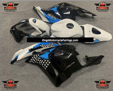 Honda CBR 600RR Fairings (2009-2012) Black, White, Blue Splatter at KingsMotorcycleFairings.com