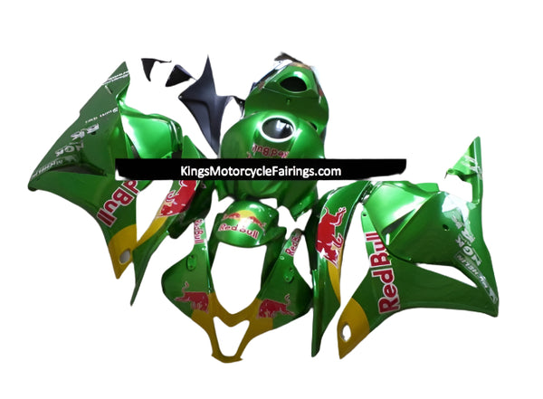Honda CBR 600RR Fairings (2009-2012) Green Redbull at KingsMotorcycleFairings.com