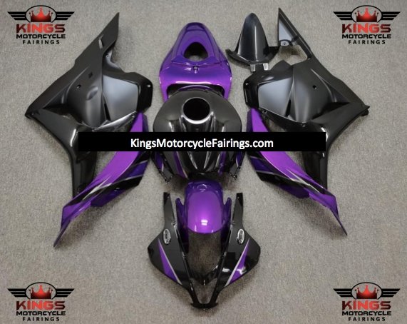 Honda CBR 600RR Fairings (2009-2012) Purple, Black, Matte Black at KingsMotorcycleFairings.com