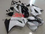 Honda VFR800 Fairings (2002-2013) White, Black from KingsMotorcycleFairings.com