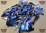 Matte Chameleon Blue & Purple Fairing Kit for a 2018, 2019, 2020, 2021, 2022 & 2023 Kawasaki Ninja 400 motorcycle at KingsMotorcycleFairings.com