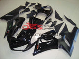 Black, Silver and Red Fairing Kit for a 2005 & 2006 Kawasaki Ninja ZX-6R 636 motorcycle