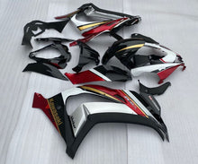 White, Black, Burgundy, Gold and Gray Fairing Kit for a 2016, 2017, 2018, 2019 & 2020 Kawasaki Ninja ZX-10R motorcycle