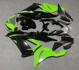 Black and Green Fairing Kit for a 2019, 2020, 2021, 2022 & 2023 Kawasaki Ninja ZX-6R 636 motorcycle - KingsMotorcycleFairings.com