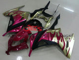 Kawasaki Ninja 300 Fairing kit (2013-2024) Gold, Pink Flame at KingsMotorcycleFairings.com